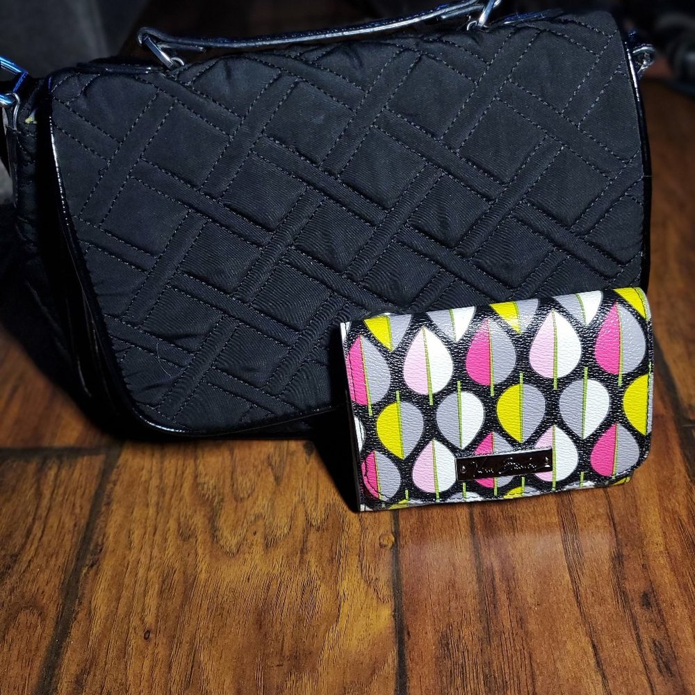 Vera Bradley shoulder bag and matching wallet